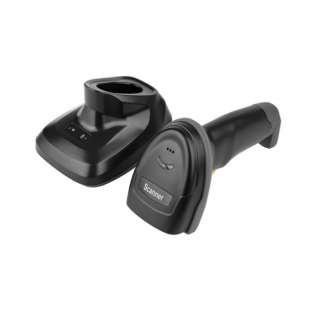 USB 1D Handheld 2.4G Wireless Laser CCD Barcode Scanner with Charging Base