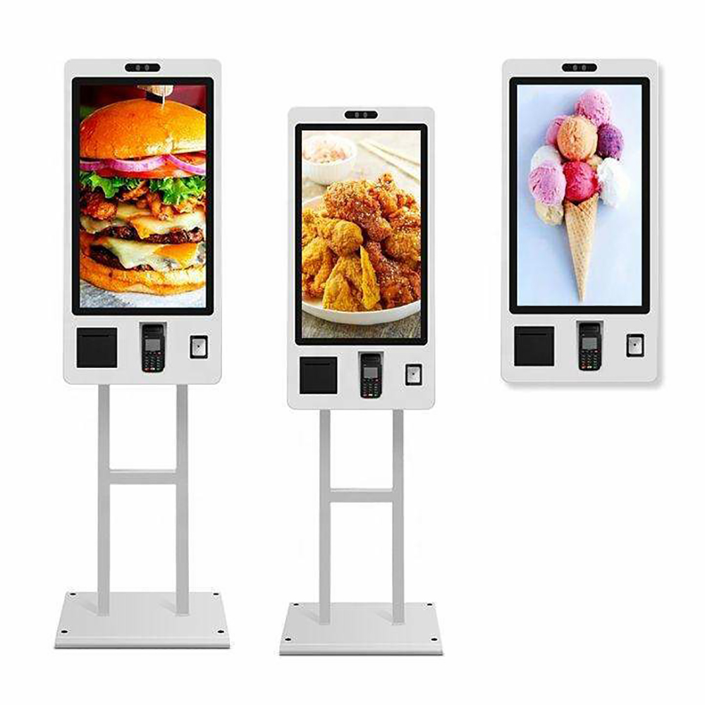 MASUNG MS-S6 Ticket Printer Android Os 32 Inch Customized Wall Mount Self Service Touch Screen Checkout Kiosk with Software