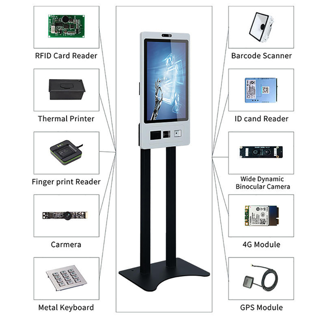 MASUNG MS-S7 Kiosk Manufacture Touch Screen Self Check Kiosk Hotel Order Machine Self Ordering Kiosk in Restaurant