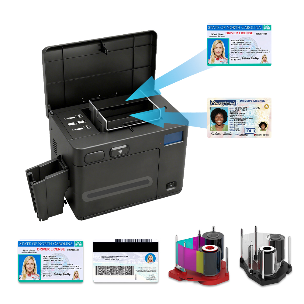 Masung MS-S33K driver license printing machine with laser engraving printing technology