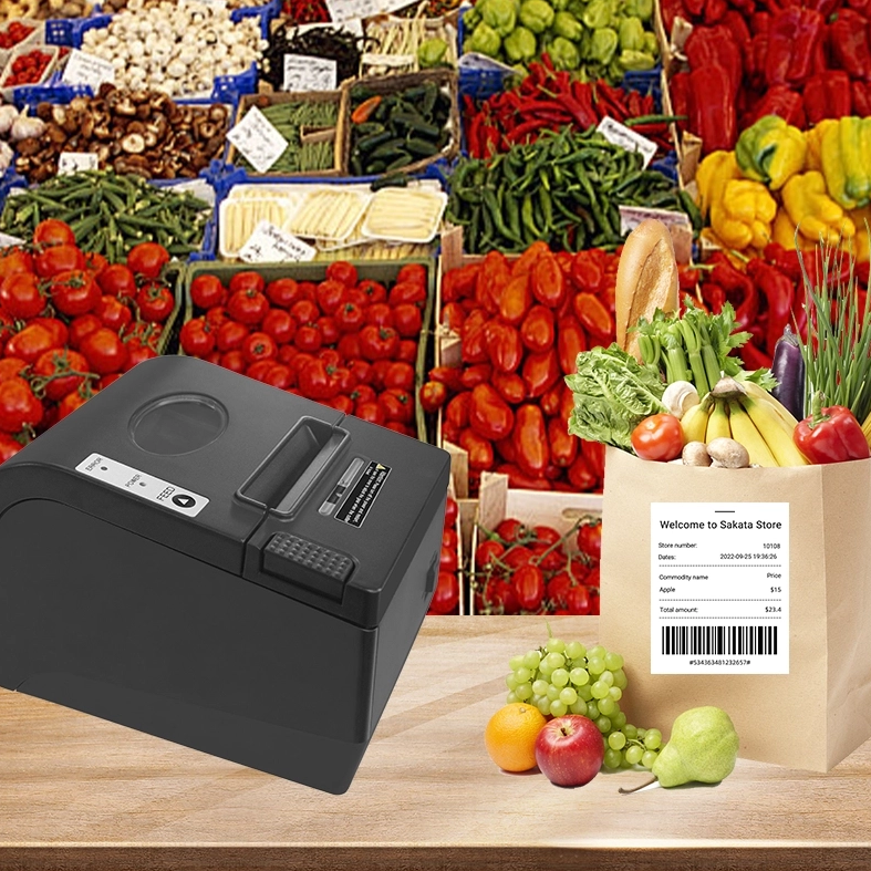 MASUNG MS-MD80V 80MM Desktop Thermal Receipt Printer with Dual-color Printing