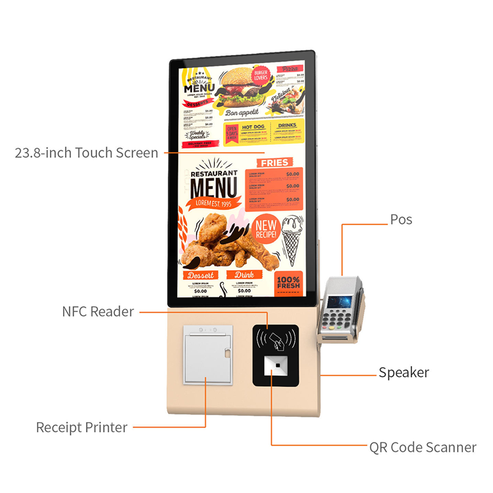 MASUNG MS-S2 KFC Restaurant Self Touch Screen Payment Service Ordering Machine Self-service Kiosk For Food Ordering