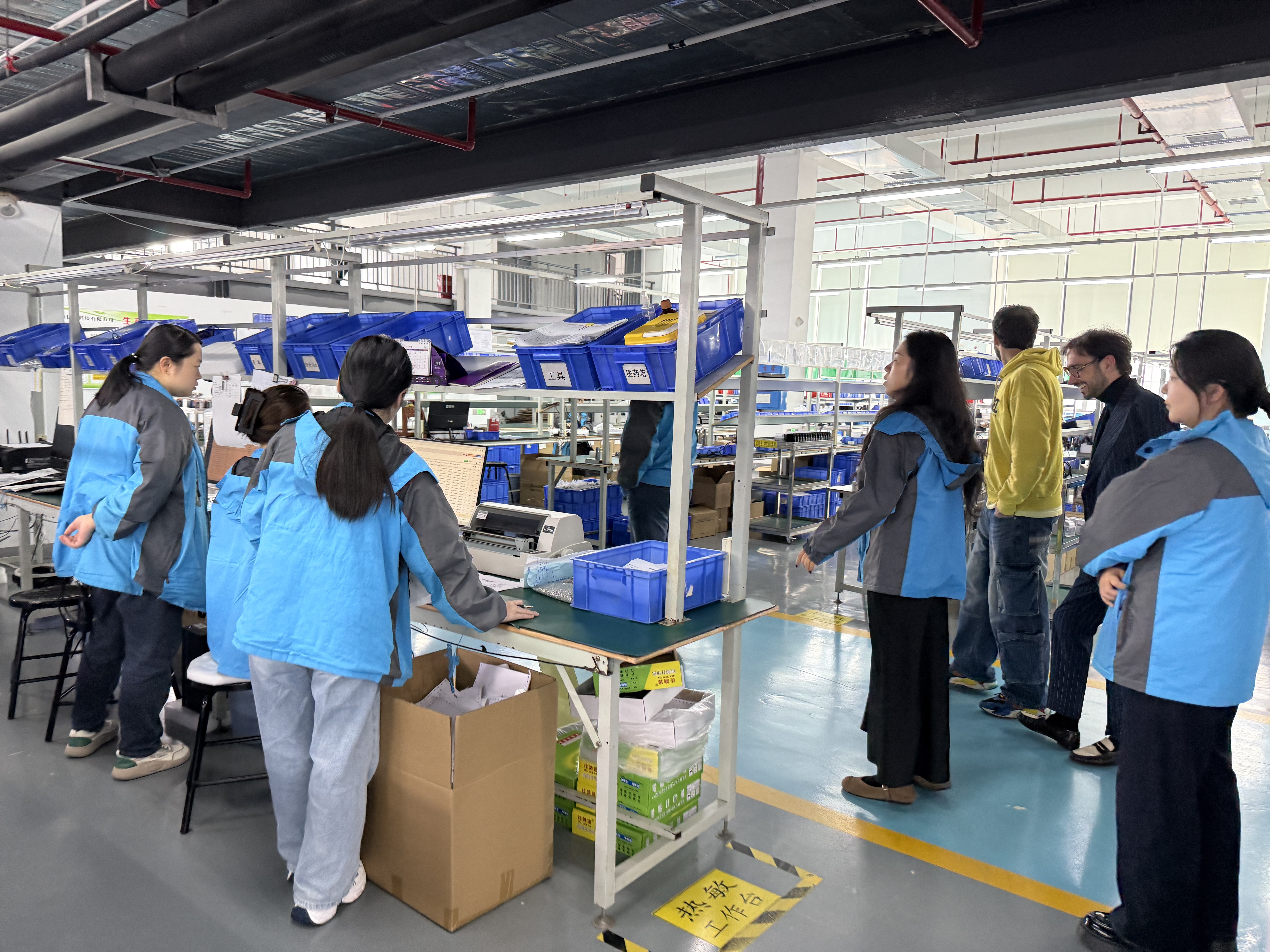 意大利客户参观生产线