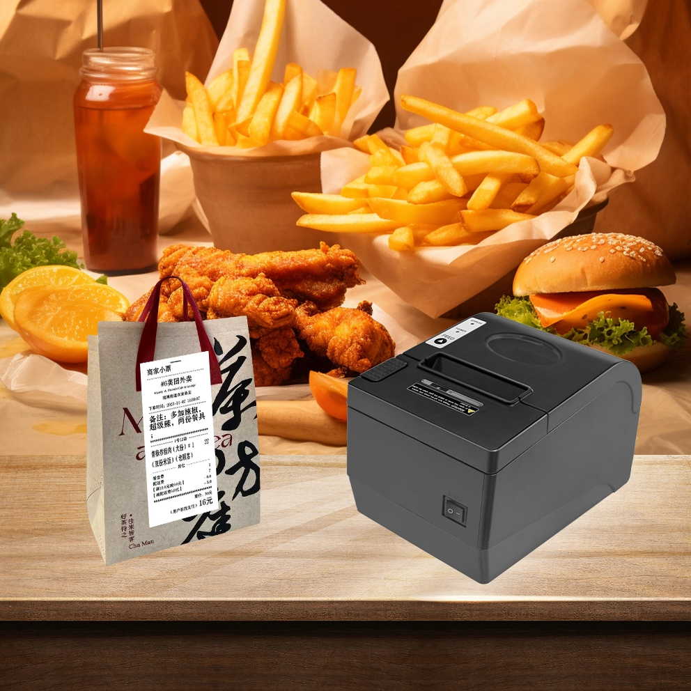 MASUNG MS-MD80V 80MM Desktop Thermal Receipt Printer with Dual-color Printing