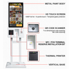 MASUNG MS-S6 Ticket Printer Android Os 32 Inch Customized Wall Mount Self Service Touch Screen Checkout Kiosk with Software