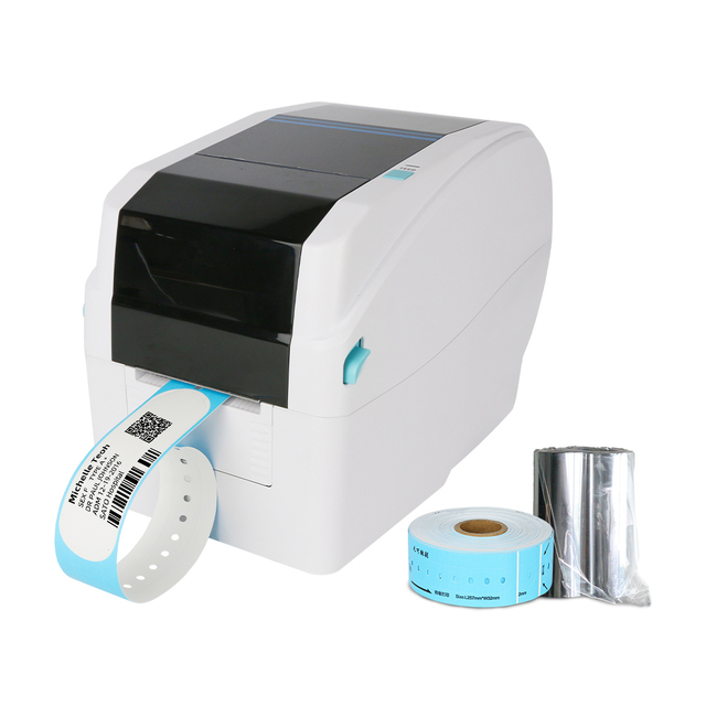 MS-LB400 Thermal Transfer Wristband Printer: High-Speed Printing for Medical ID, Event & Party Wristbands