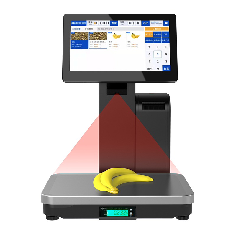 Pos System Retail Label Scale with Thermal Printer For Supermarket Cashier with AI Camera-Buy Electronic Scale With Lable Printer, Pos Scale, Weighing Scale With Printer Product on Masung