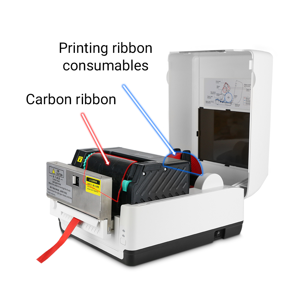 Masung Thermal Transfer Colorful Ribbon Label Printer 