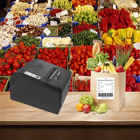 MASUNG MS-MD80V 80MM Desktop Thermal Receipt Printer with Dual-color Printing