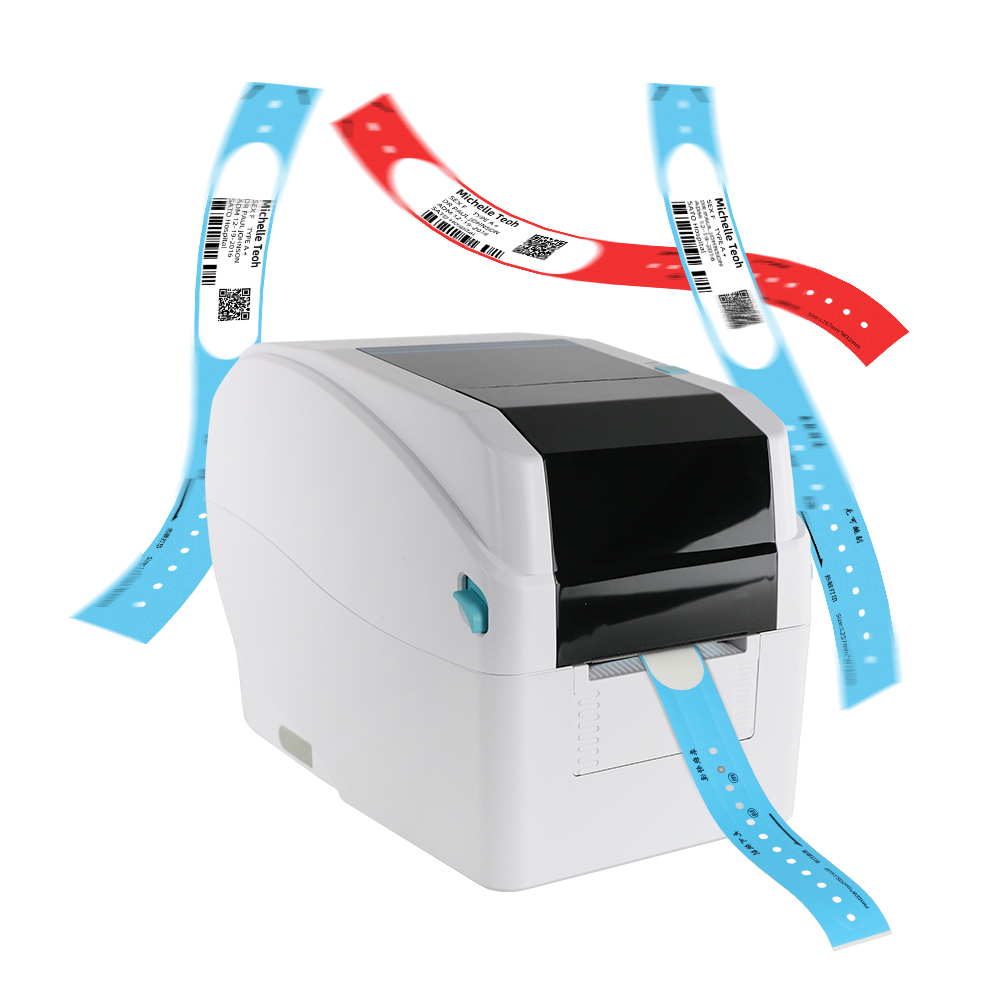 MS-LB400 Thermal Transfer Wristband Printer: High-Speed Printing for Medical ID, Event & Party Wristbands