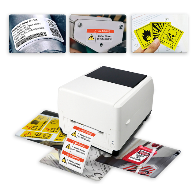 Masung Label Thermal Transfer Printer 300DPI with USB Interface 