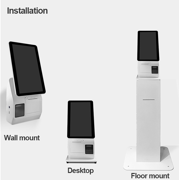 MASUNG MS-S3 Kiosk Touch Screen Self Ordering Kiosk Wall-mounted Desktop Floor Mount Pos Machine Self Service Payment