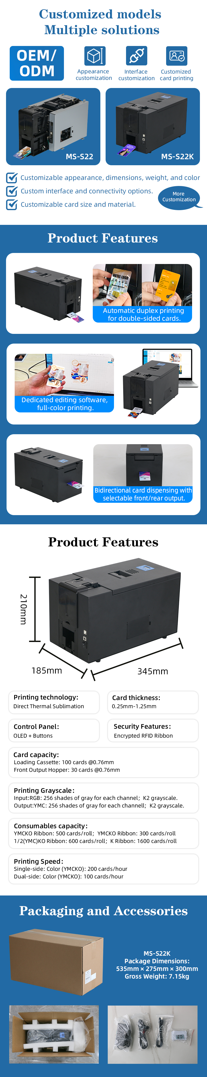 visiting card printer