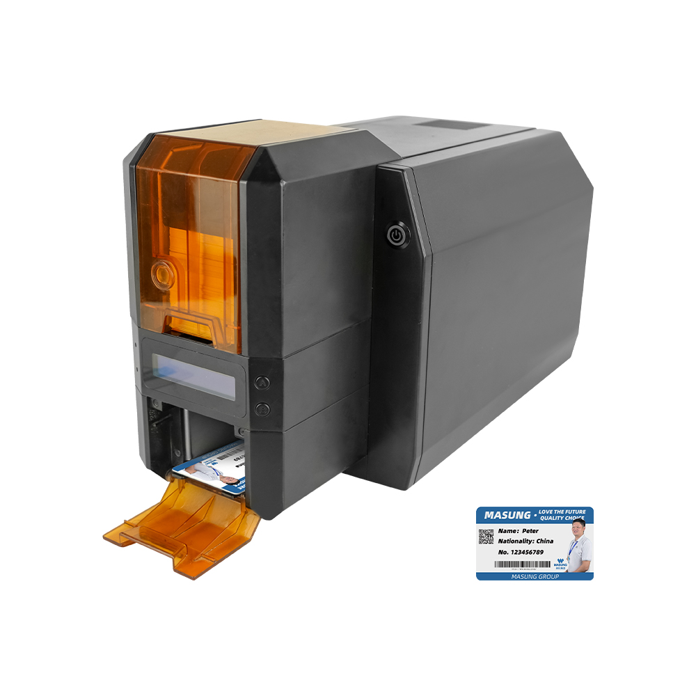 MS-CH22 Thermal Sublimation Color ID Card Printer - High-Speed 300DPI Printing, USB/Ethernet Connectivity