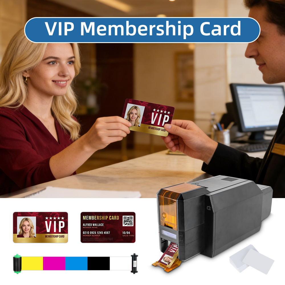 Masung Name Tag Printer, 300 dpi Thermal Badge Printer Machine for Event & Conference