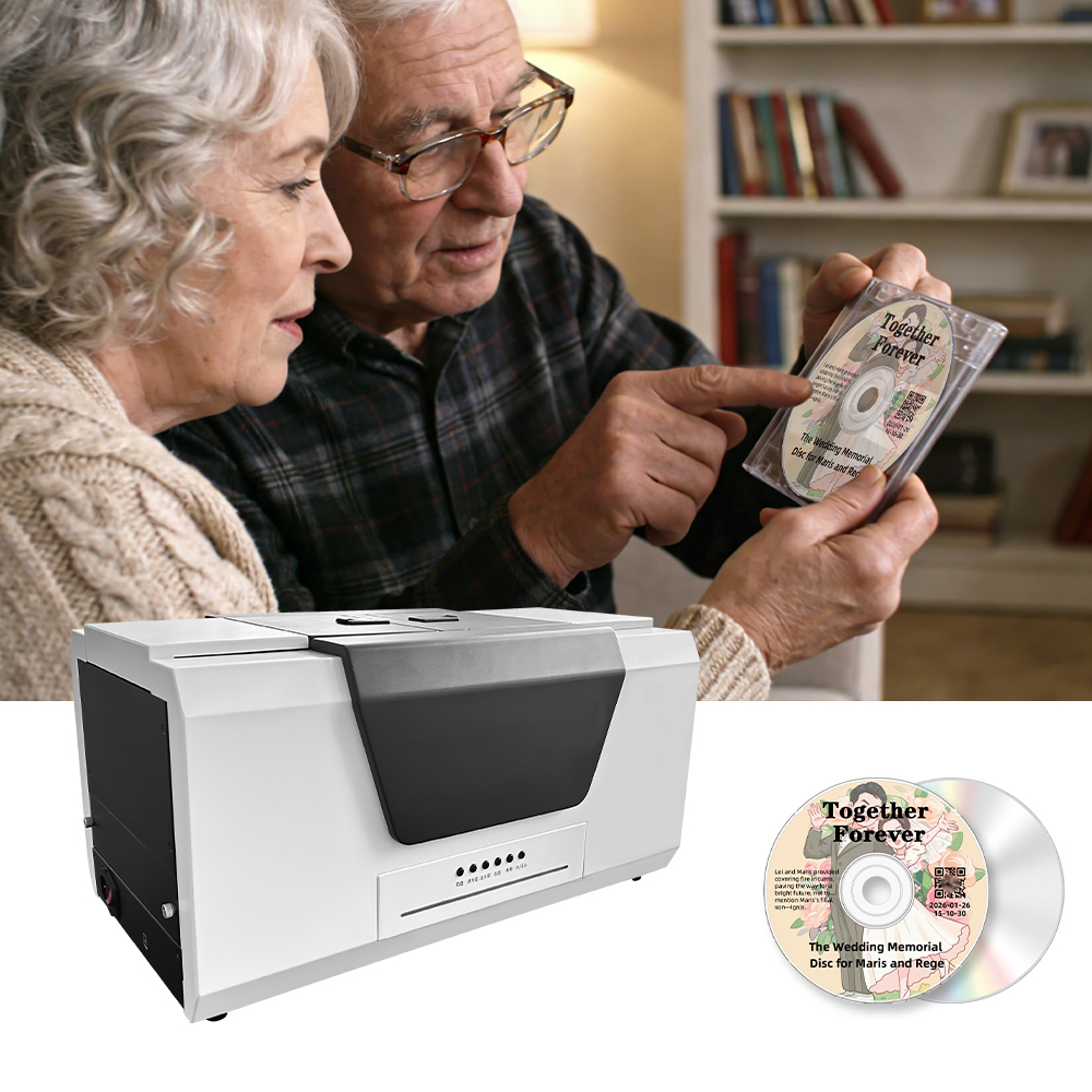 Masung MS-550A Automated CD Duplicator and Printer with Built-in CD Burner for High-Volume Disc Burning & Printing