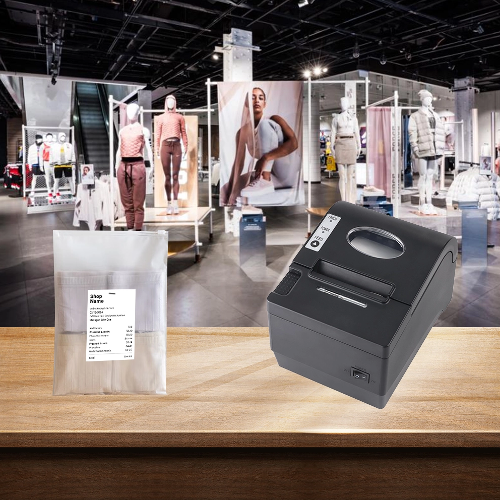 MASUNG MS-MD80V 80MM Desktop Thermal Receipt Printer with Dual-color Printing