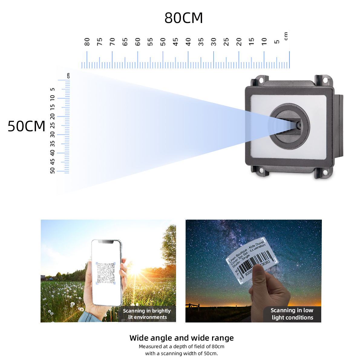 Factory Wholesale High Accuracy Industrial Barcode Scanner