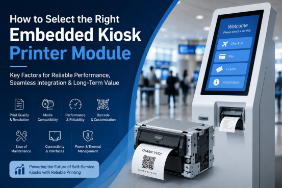 How to select embedded kiosk printer module
