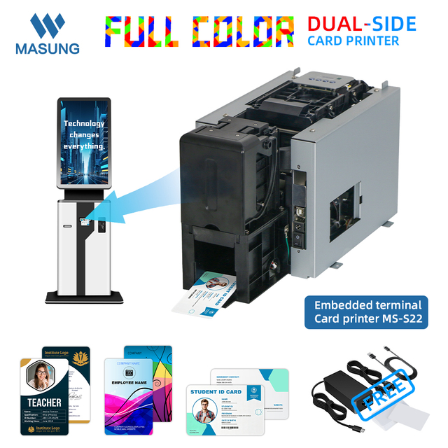 Masung MS-S22 Customizable Embeddable Card Printer Module for Kiosks, Terminals, Self-Service Machines